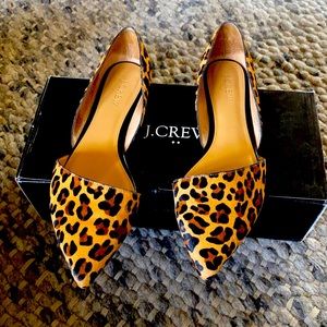 Leopard print Zoe Calf Hair Flats